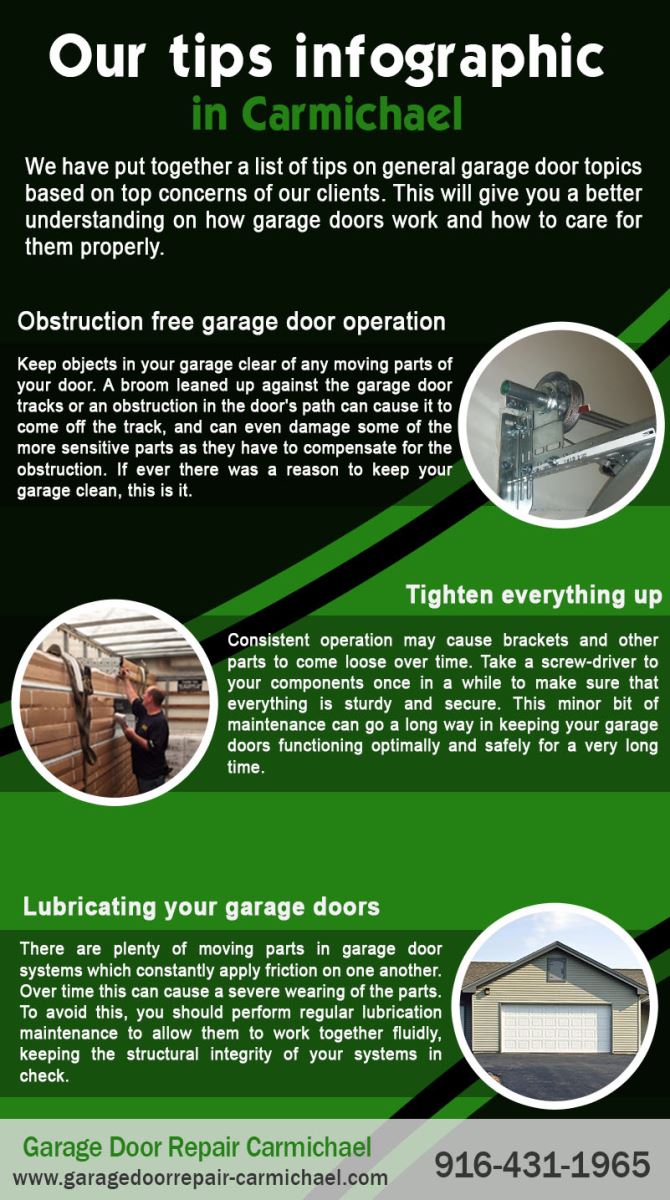 Garage Door Repair Carmichael Infographic